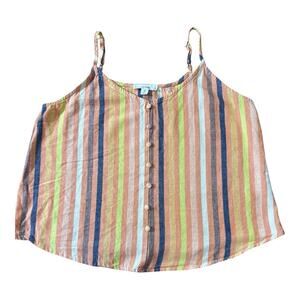 Boho Camisole Tank Flowy Costal Cowgirl Beach Vibes Relaxed Fit By Anthropology